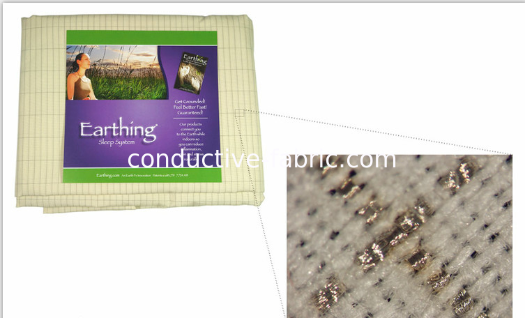 conductive fabric bed sheets antibacterial slver fiber grounding earthing bed sheet