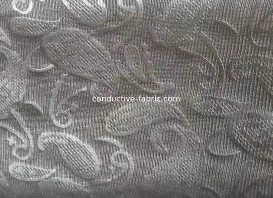 emf shielding silver jacquard mesh fabric