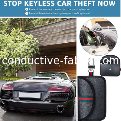 signal stop anti spy RF shielding car key pouch