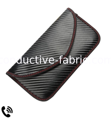 signal stop RFID blocking anti electromagnetic carbon fiber pouch
