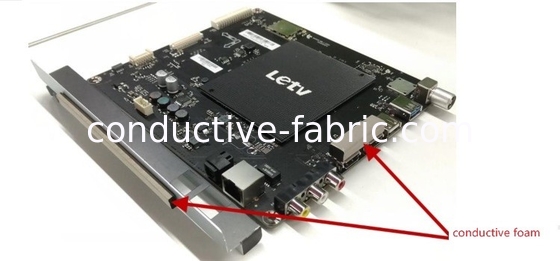 emi, emc, shielding fabric over foam, emi conductive fabric, conductive foam
