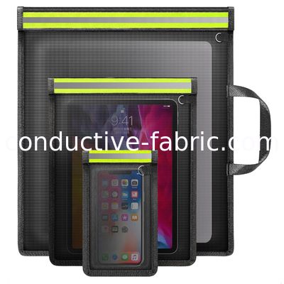 emf/rfid shielding fireproof large luminous faraday bag sets