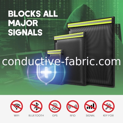 emf/rfid shielding fireproof large luminous faraday bag sets