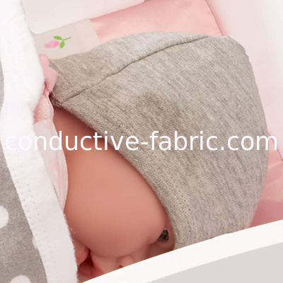 anti electromagnetic radiation silver lined beanie hat for baby