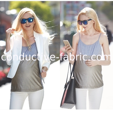 EMF Protection Clothing Silver Fiber Maternity Dress for Radiation Shielding