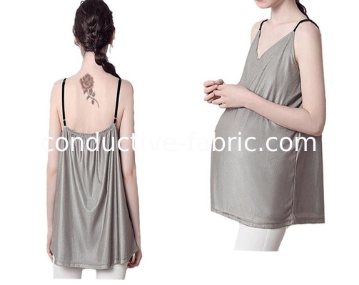 Silver Fiber pregnant top Dress for Protection from Electromagnetic Radiation Sources