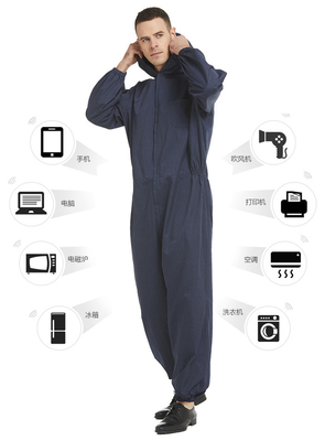 one piece stainless steel emf protection anti radiation faraday clothing