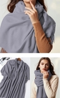 multiple use anti-emf scarf silver fiber fabric lining three colors to choose