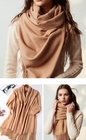 multiple use anti-emf scarf silver fiber fabric lining three colors to choose