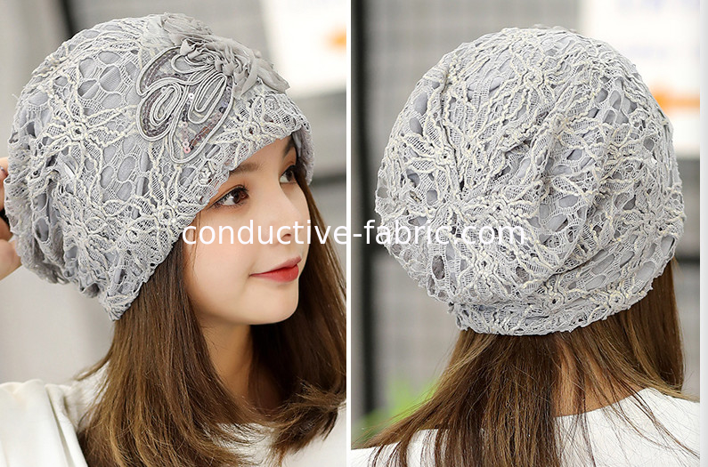 silver lined beanie for women