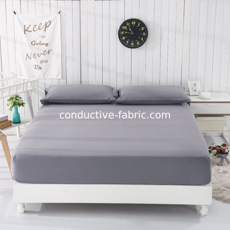 silver fiber antistatic conductive earthing fitted sheet queen size