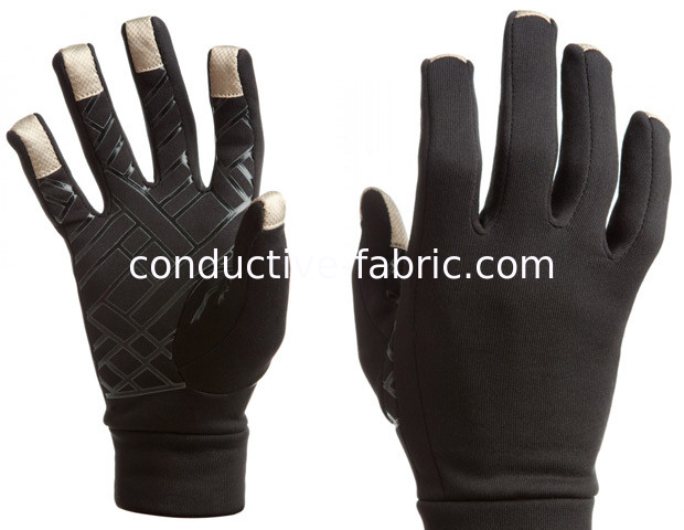 ripstop conductive silver fabric for touch screen glove 100%silver