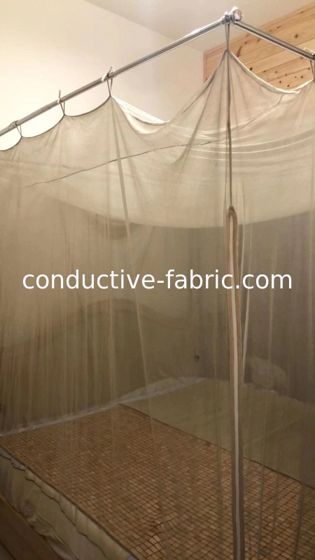 high shielding 100%silver coated mesh emf blocking bed canopy