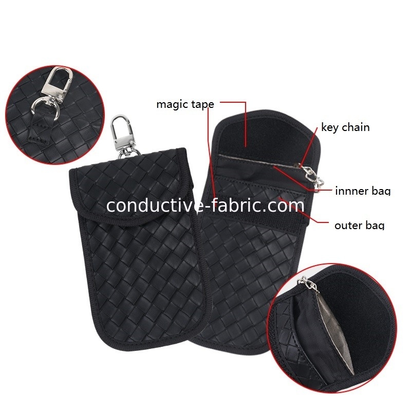 anti spy car key signal shielding pouch