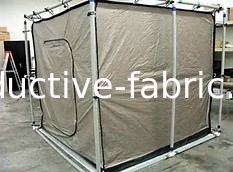 nickel copper conductive fabric for rf shielding tent 70-80DB attenuation in grey color