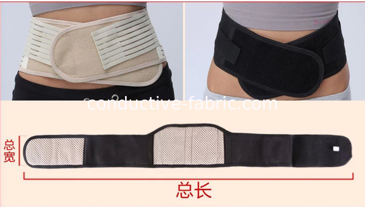 Far infrared tourmaline self heating clothing waist protective trainers belt