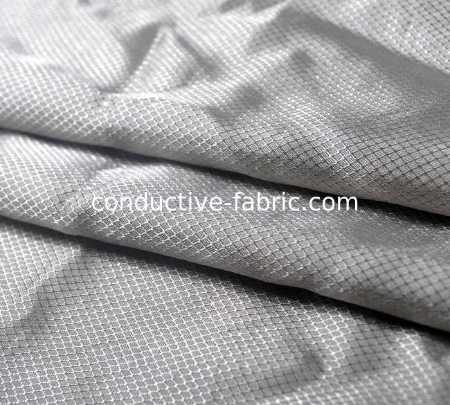 ripstop conductive silver fabric for touch screen use 100%silver