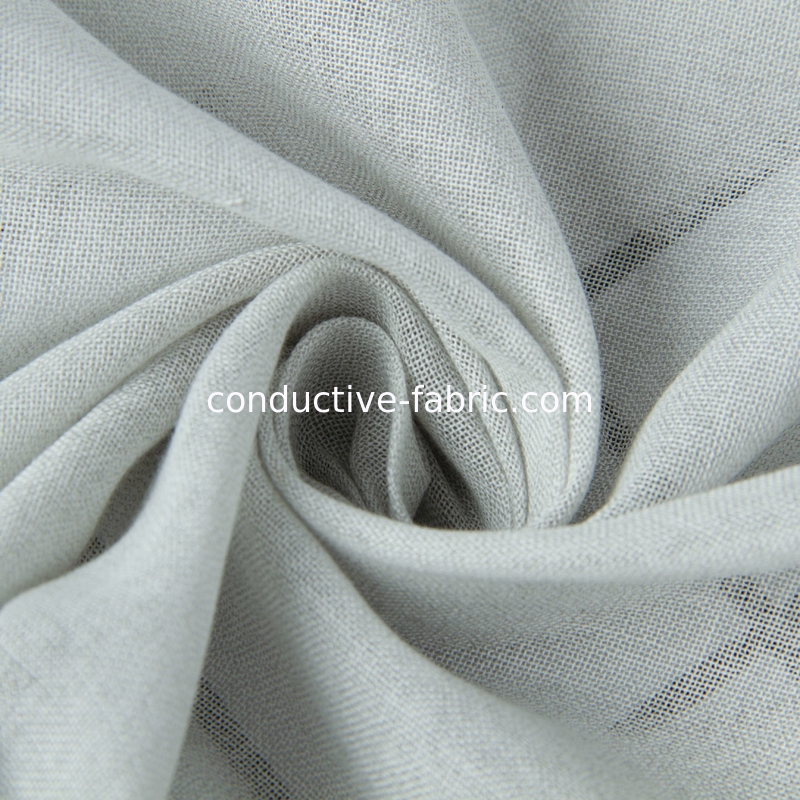 silver cotton EMF shielding curtain canopy fabric